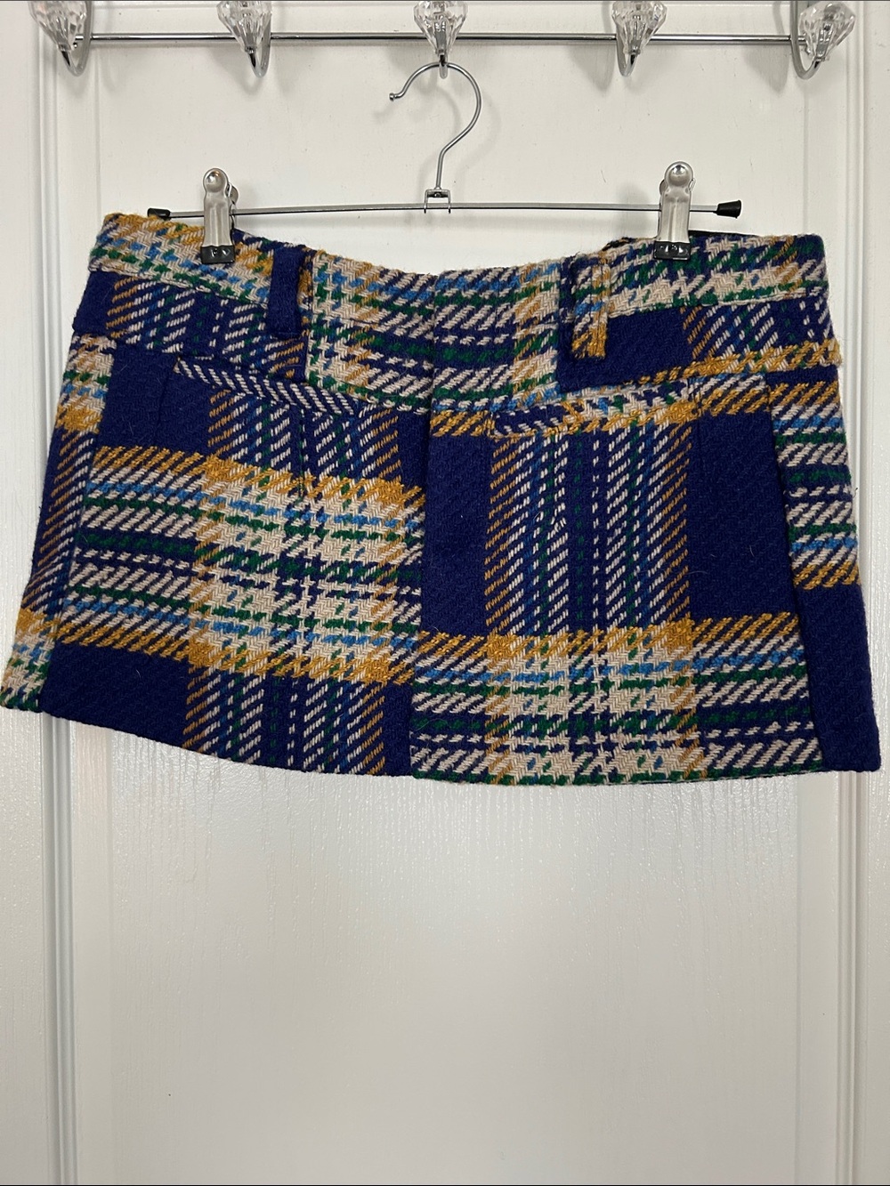 Free People Plaid Micro Mini Skirt